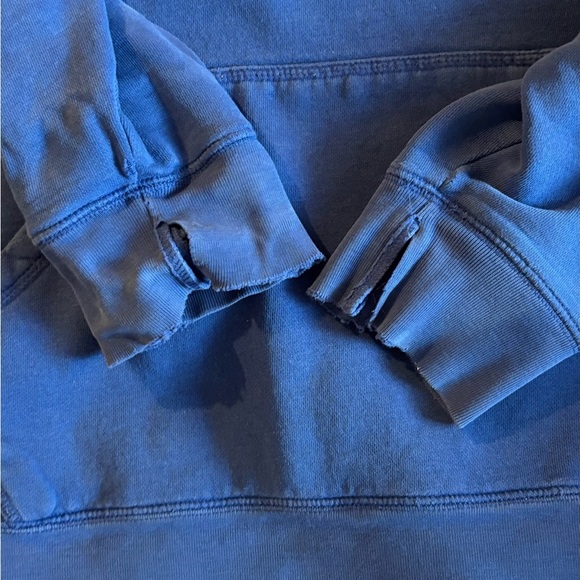 Blue Distressed Sweatshirt, XL - Picture 2 of 6